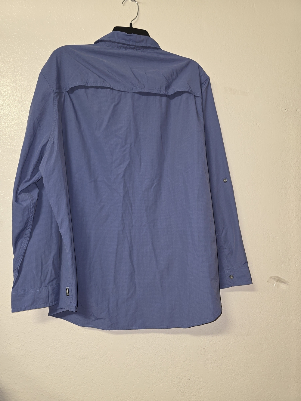 Eddie Bauer Blue Long-Sleeve Button-Down Shirt